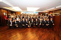Students and guests attend the closing ceremony held in the Shanghai Fraternity Association Hong Kong Limited